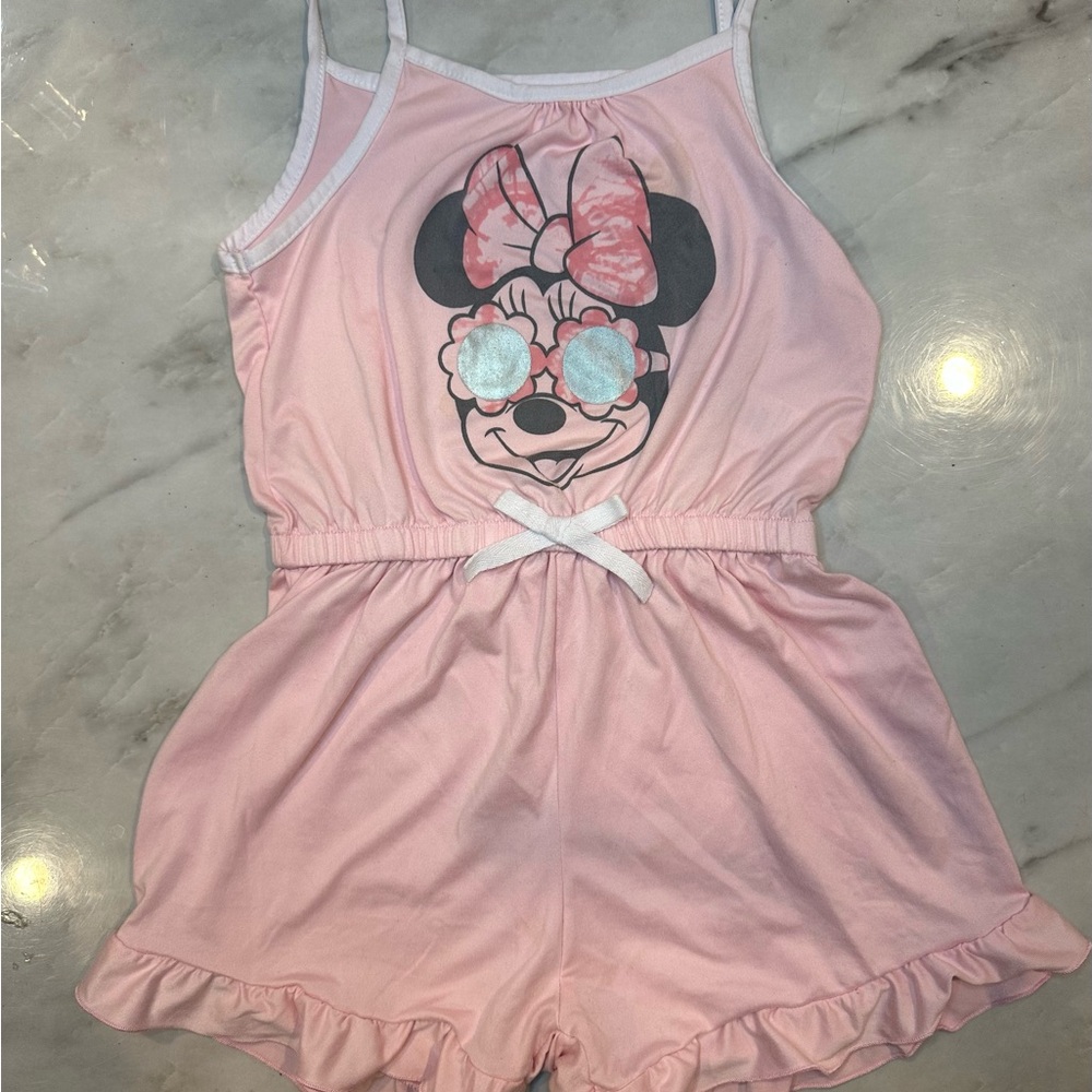 Disney Pink Minnie Mouse Kids One Piece